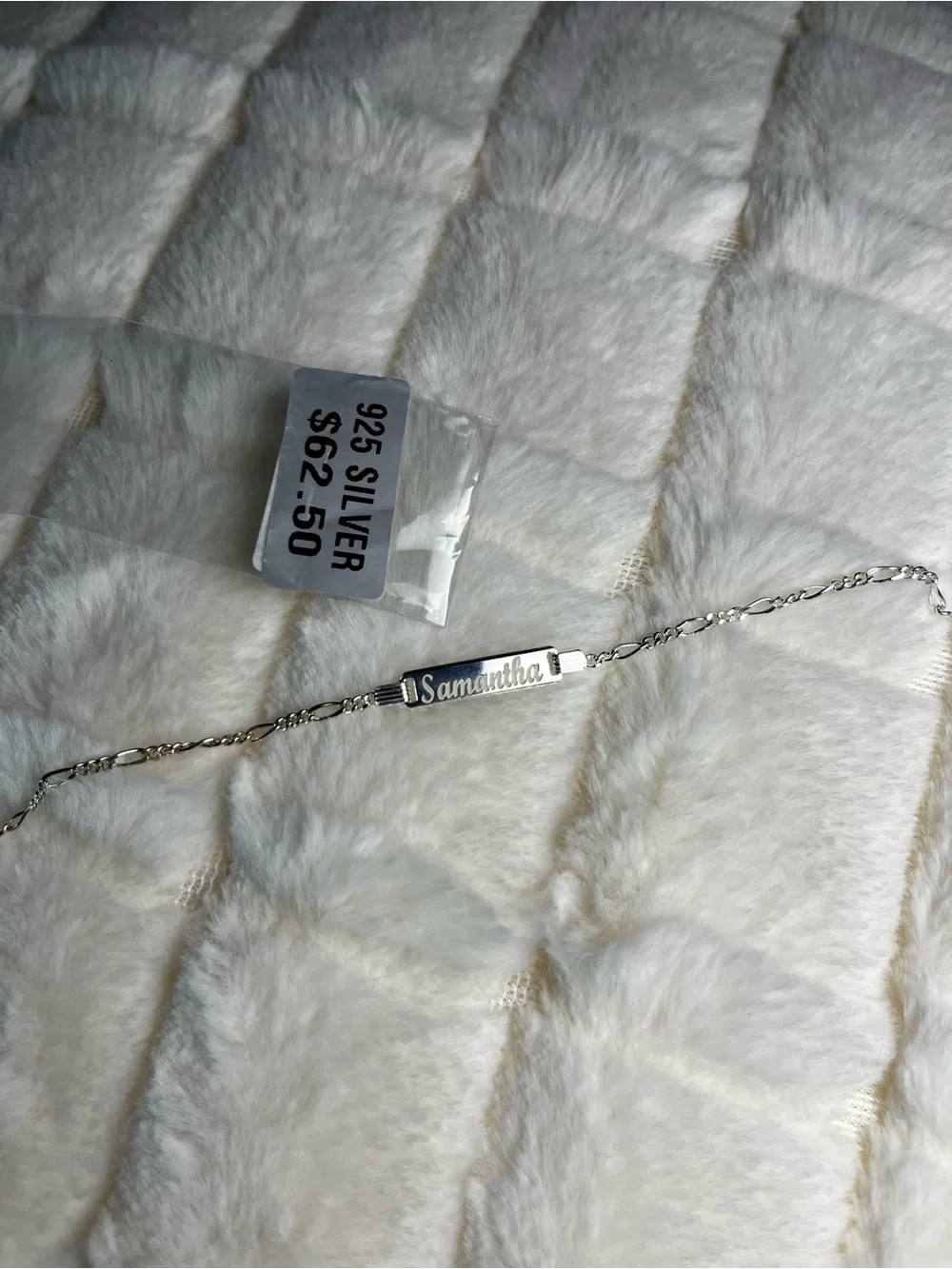 Personalized925 sterling silver bracelet kids nombre grabado
